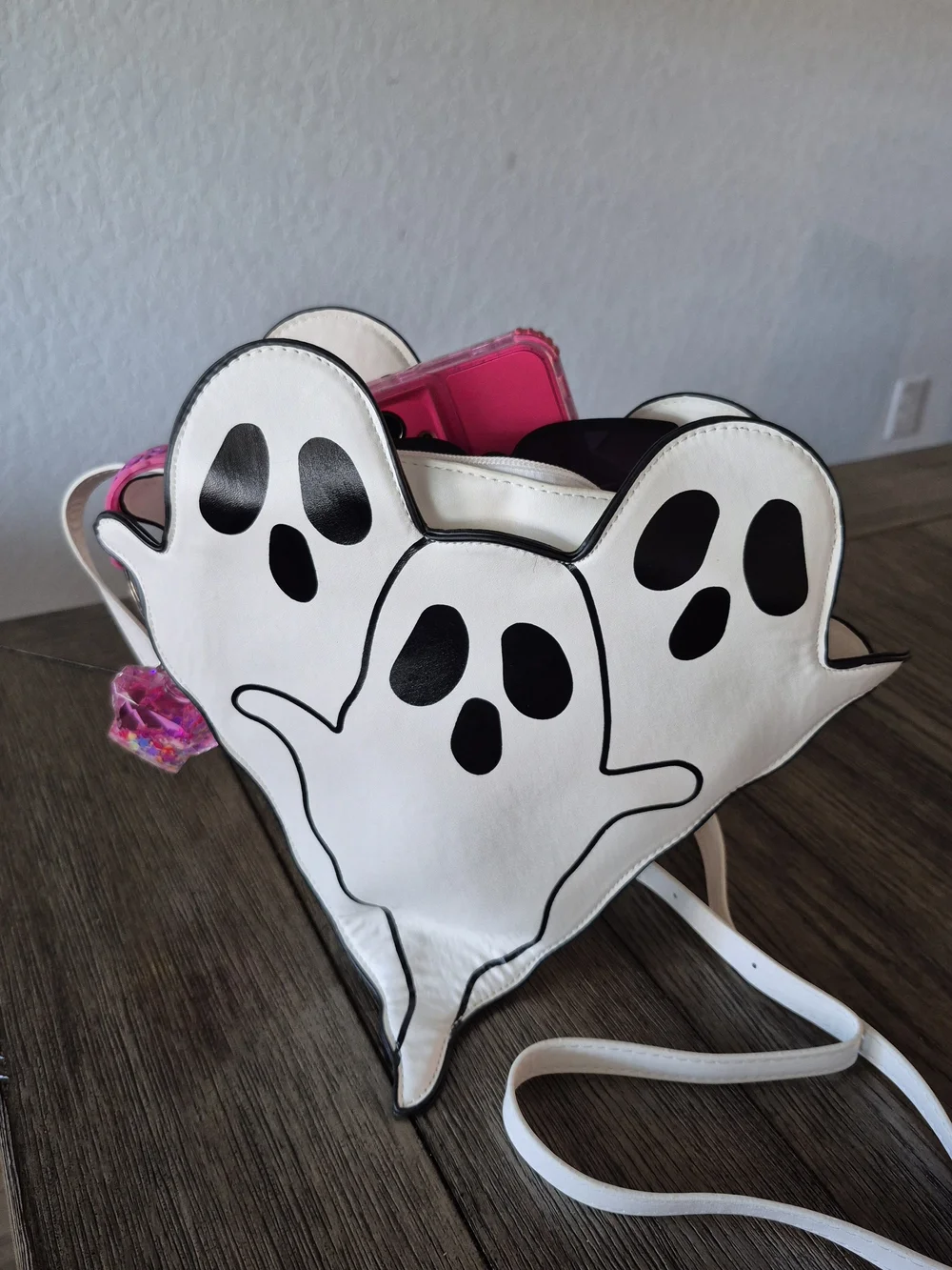 White Ghost Trio Crossbody Bag for Kids